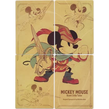 Lorcana Set of 4 Art Cards - Mickey Mouse Brave Little Tailor